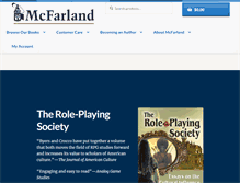 Tablet Screenshot of mcfarlandbooks.com